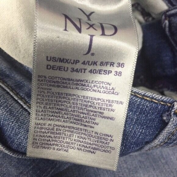 NYDJ Jeans Blue Light Wash Legging Jegging Skinnny Leg Stretch Size 4 - Picture 4 of 5
